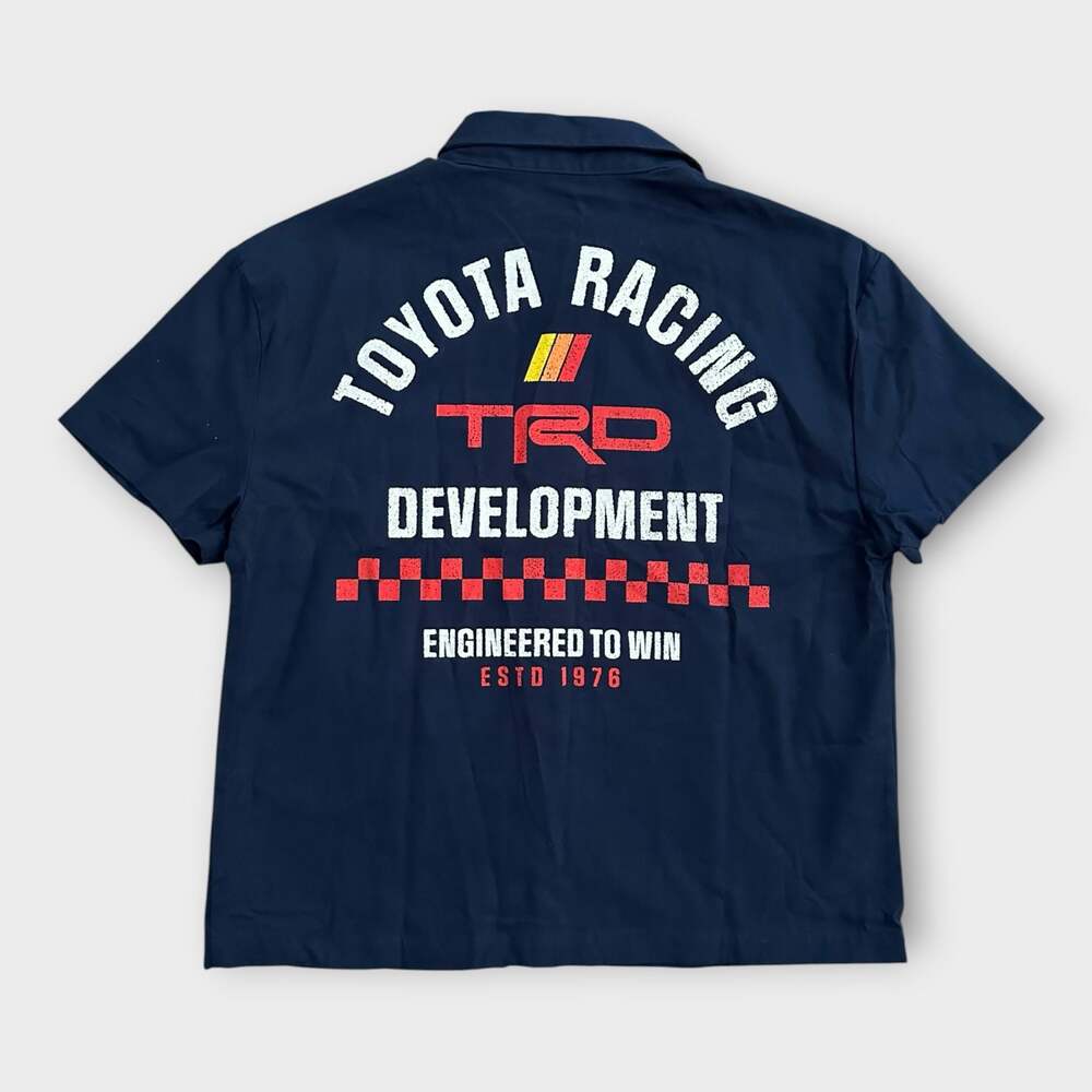 Toyota TRD Racing Development Short Sleeve Button-Up Shirt Size SM/C